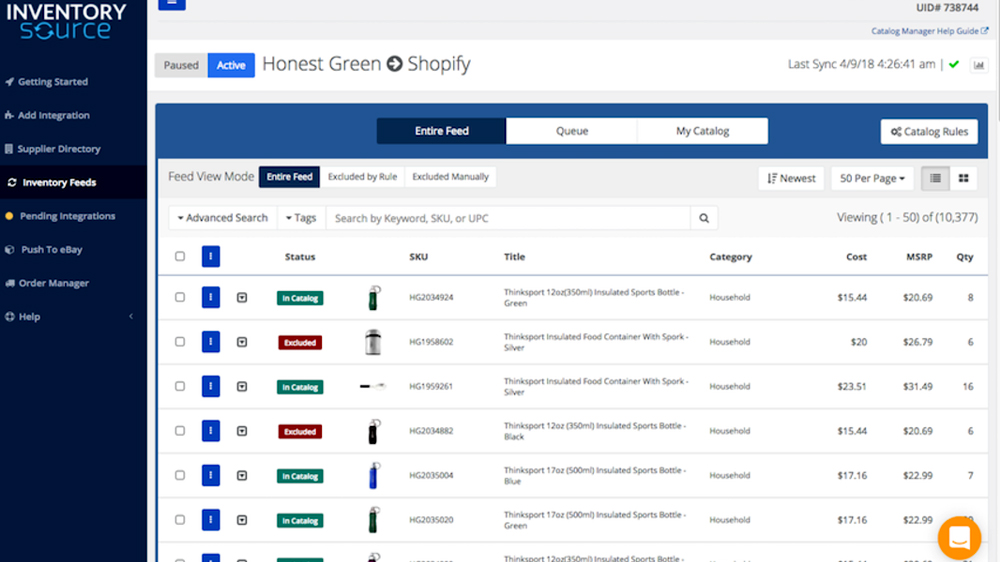 هوم پیج سایت inventory source