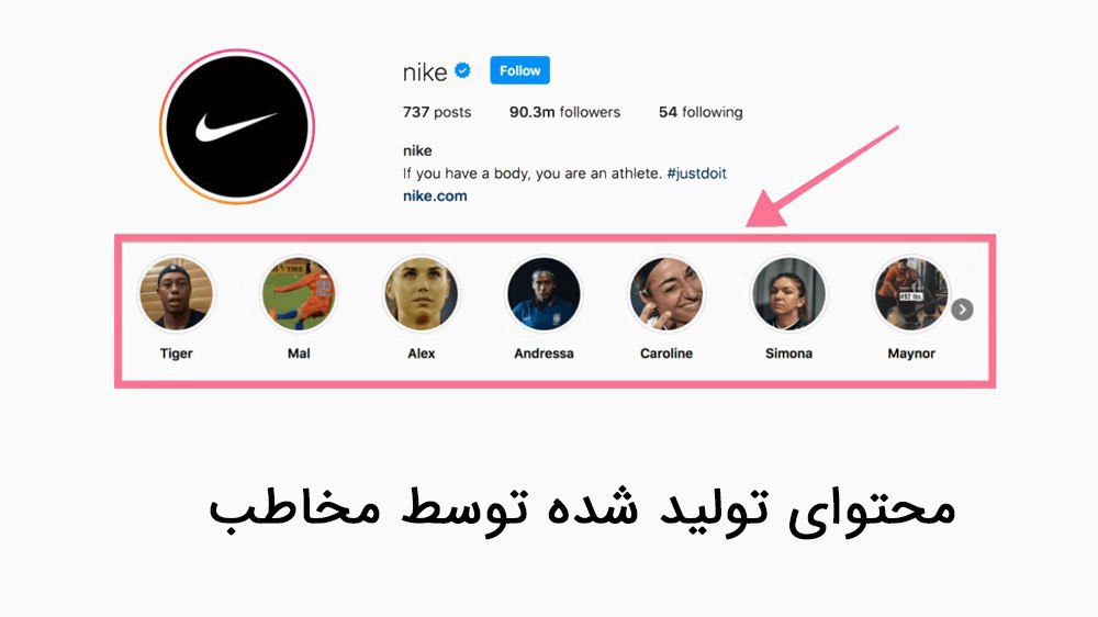صفحه اینستاگرام نایکی