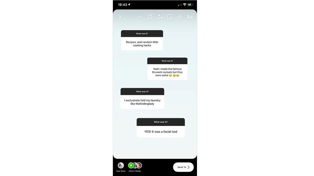 نمایش چند باکس سوال در استوری