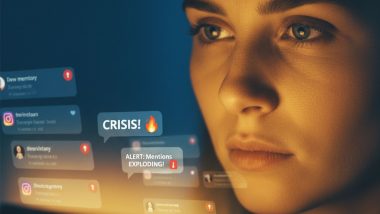 ادمین اینستاگرام در حال بررسی بحران و کامنت‌های منفی صفحه برند